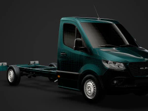 ram sprinter chassis single cab l3 rwd 2019 3D Model