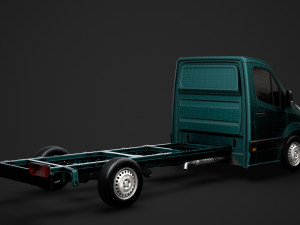 ram sprinter chassis single cab l3 rwd 2019 3D 모델