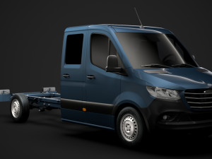 freightliner sprinter chassis crew cab l3 rwd 2019 3D Model