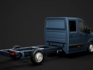 freightliner sprinter chassis crew cab l3 rwd 2019 3D Model