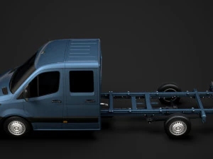 freightliner sprinter chassis crew cab l3 rwd 2019 3D Model