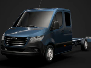 freightliner sprinter chassis crew cab l3 rwd 2019 3D Model