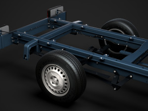 freightliner sprinter chassis crew cab l3 rwd 2019 Modelo 3D