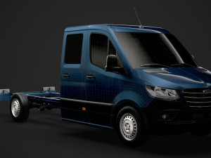 freightliner sprinter chassis crew cab l3 rwd 2019 Modelo 3D