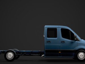freightliner sprinter chassis crew cab l3 rwd 2019 Modelo 3D