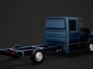 freightliner sprinter chassis crew cab l3 rwd 2019 Modelo 3D