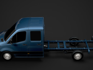 freightliner sprinter chassis crew cab l3 rwd 2019 Modelo 3D