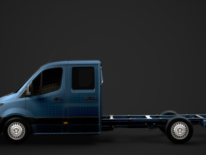 freightliner sprinter chassis crew cab l3 rwd 2019 Modelo 3D