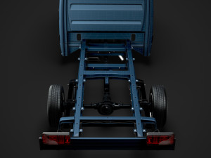 freightliner sprinter chassis crew cab l3 rwd 2019 Modelo 3D