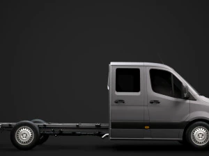 mercedes sprinter chassis crew cab l3 rwd 2019 3D Model