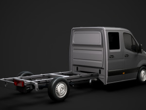 mercedes sprinter chassis crew cab l3 rwd 2019 Modelo 3D