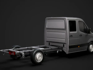 mercedes sprinter chassis crew cab l3 rwd 2019 3D Model