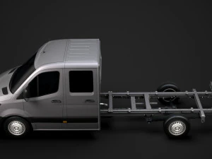 mercedes sprinter chassis crew cab l3 rwd 2019 3D Model