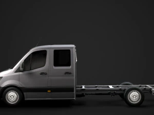 mercedes sprinter chassis crew cab l3 rwd 2019 3D Model