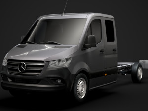 mercedes sprinter chassis crew cab l3 rwd 2019 Modelo 3D
