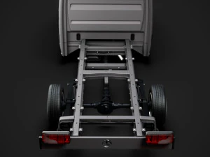 mercedes sprinter chassis crew cab l3 rwd 2019 3D Model