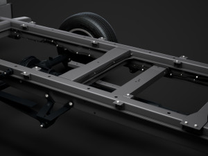 mercedes sprinter chassis crew cab l3 rwd 2019 Modelo 3D