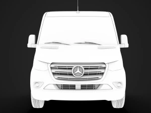 mercedes sprinter chassis crew cab l3 rwd 2019 3D Model