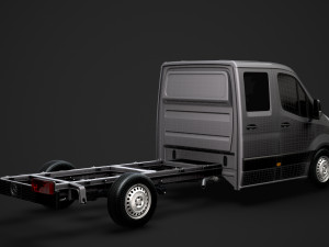 mercedes sprinter chassis crew cab l3 rwd 2019 Modelo 3D