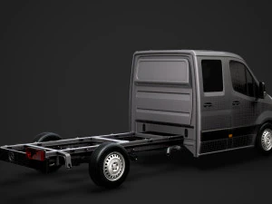 mercedes sprinter chassis crew cab l3 rwd 2019 3D Model