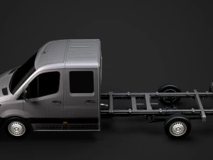 mercedes sprinter chassis crew cab l3 rwd 2019 3D Model