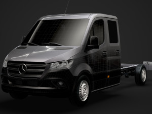 mercedes sprinter chassis crew cab l3 rwd 2019 Modelo 3D
