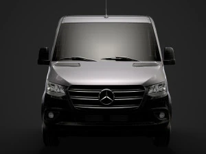 mercedes sprinter chassis crew cab l3 rwd 2019 3D Model