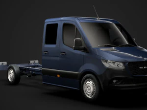 ram sprinter chassis crew cab l3 rwd 2019 3D Модель