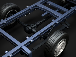 ram sprinter chassis crew cab l3 rwd 2019 Modelo 3D