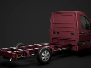 hyundai h350 chassis single cab lwb 2019 3D Model