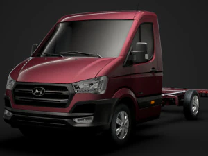 hyundai h350 chassis single cab lwb 2019 3D Model