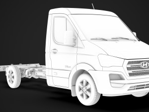 hyundai h350 chassis single cab lwb 2019 3D 모델