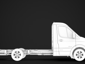 hyundai h350 chassis single cab lwb 2019 3D 모델