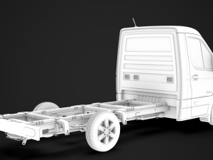 hyundai h350 chassis single cab lwb 2019 3D 모델
