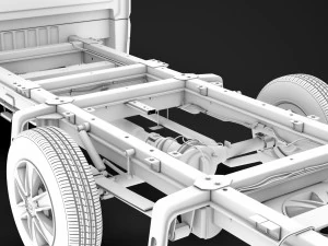 hyundai h350 chassis single cab lwb 2019 3D Model