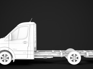hyundai h350 chassis single cab lwb 2019 3D 모델