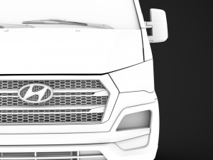 hyundai h350 chassis single cab lwb 2019 3D 모델
