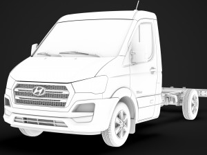 hyundai h350 chassis single cab lwb 2019 3D 모델