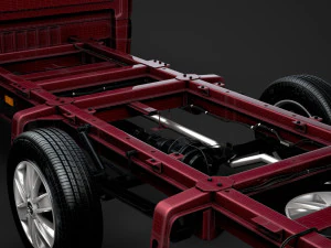 hyundai h350 chassis single cab lwb 2019 3D Model