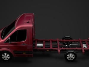 hyundai h350 chassis single cab lwb 2019 3D 모델