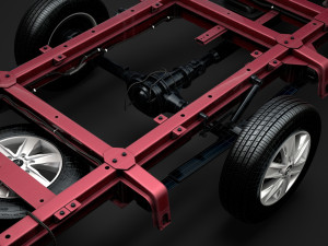 hyundai h350 chassis single cab lwb 2019 3D 모델