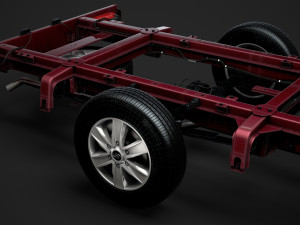 hyundai h350 chassis single cab lwb 2019 3D 모델