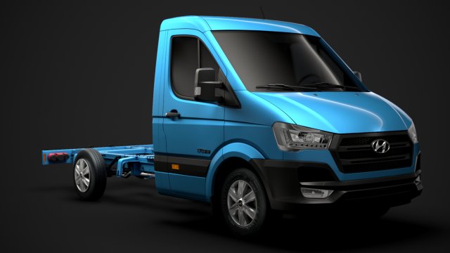 hyundai h350 chassis single cab swb 2019 3D 模型 .c4d .max .obj .3ds .fbx .stl .blend
