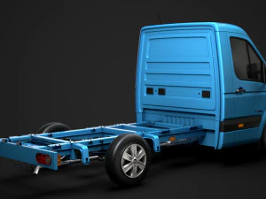 hyundai h350 chassis single cab swb 2019 3D Model