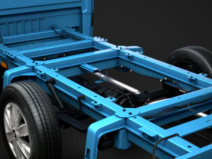 hyundai h350 chassis single cab swb 2019 3D Model