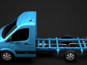 hyundai h350 chassis single cab swb 2019 3D Model