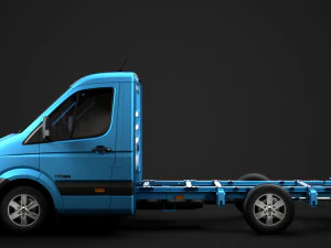 hyundai h350 chassis single cab swb 2019 3D Model