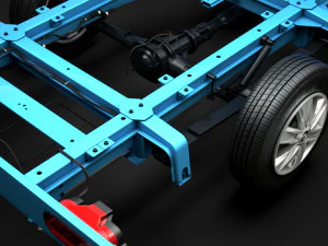 hyundai h350 chassis single cab swb 2019 3D Model
