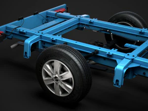 hyundai h350 chassis single cab swb 2019 3D Model