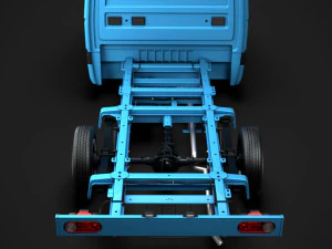 hyundai h350 chassis single cab swb 2019 3D Model